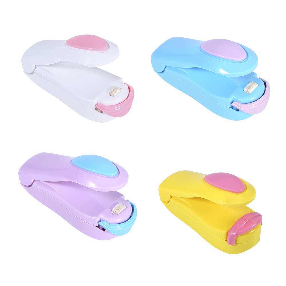 Portable Mini Bag Sealer Machine | 2-in-1 Heat Sealer & Cutter for Snack Bags, Food Storage & Kitchen